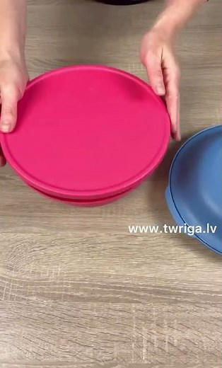 Tupperware Aloha plates.