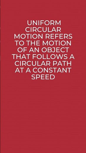 Uniform Circular Motion - Introduction - Physics 101