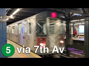 ⁴ᴷ⁶⁰ (5) Trains running via the 7th Avenue Line at 14th Street
