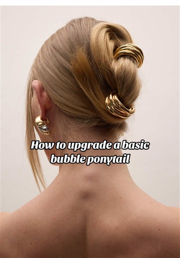 Upgrade Your Bubble Ponytail in Minutes!