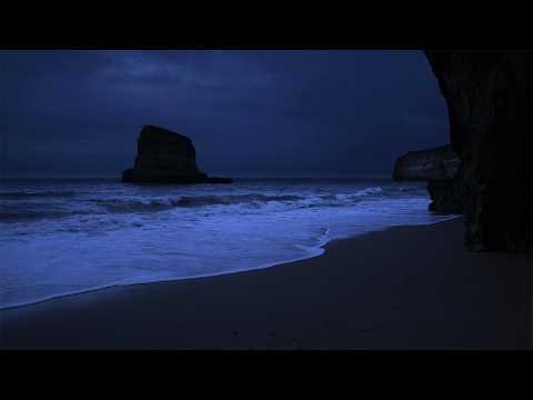 🌙 Ocean Waves Live 24/7 🌊 Relaxing Beach at Night | Sleep, Study & Meditation | 4K UHD