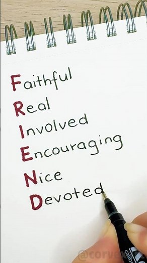 Send this to your best friend ❤️ #shorts #handwriting #friendship #acrostic #corvexart
