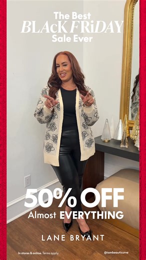 50% OFF almost everything = the best Black Friday Sale EVER! Stock up quick 🎁 | Lane Bryant