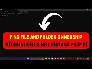 How to Find File and Folder Ownership Information Using Command Prompt on Windows 11
