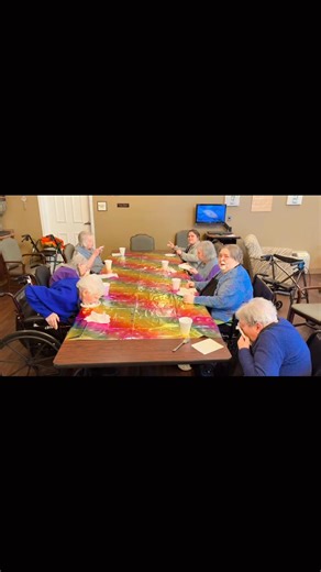 PIE EATING CONTEST! Whip cream eating contest! #parkvistathelegacy #goodtimes #afternoon #seniorliving #pie #pieeatingcontest #whipcreamchallenge #contest #messy #🥧 #😆 #fast | Park Vista - The Legacy - Waupaca