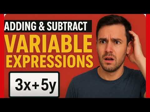 Adding and Subtracting Variable Expressions‪@MathnotesWithBrian‬