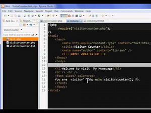 A Simple PHP Visitor Counter Demo