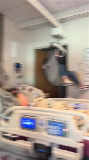 #fypシ #hospital #funny #fail #trending Part two old video from when Sam was in the ICU. We wanted to bring some laughter to her during that tough time. We realize now that using the Hoyer wasn’t appropriate, and we absolutely do not mean to disrespect anyone with disabilities. It was all just to make her smile.