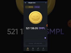 How to connect your wallet and withdraw your simple coin(SMPL Tokens) from Telegram to Simple Wallet