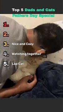 Top 5 Dads & Cats 🐱❤️ | Father's Day Special | Cutest Cat Dads Ever!