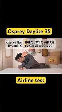 Osprey Daylite Carry On Travel Pack 35 Airline Tested