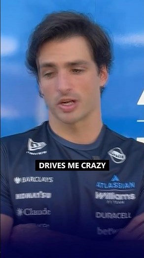 Carlos says ‘Smooth Operator’ drives him crazy 😂 #f1 #formula1 (source: ‪@WilliamsF1TV‬)