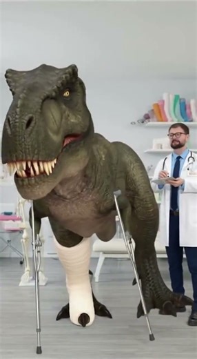 A T-Rex Goes to the Orthopedic Doctor 🦖😂