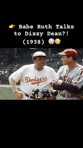 👉 Babe Ruth Talks to Dizzy Dean?! (1938) ⚾️😳