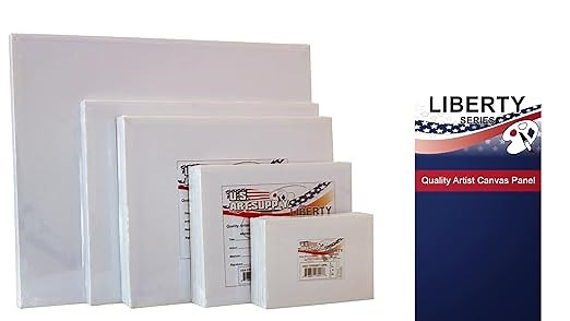 US Art Supply Rectangular Variety Assortment Professional Artist Quality Acid Free Canvas Panels