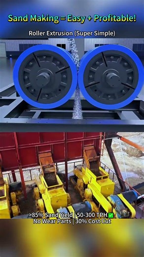 🔥 Sand Making = EASY + PROFITABLE! 💸#machine #sand #stone #work #make #easy #mining #factory #exit