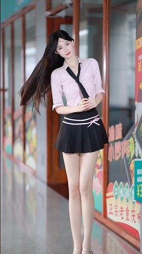 Beautiful chinese girl street style outfit 😍 #shorts #lifestyle #streetstyle