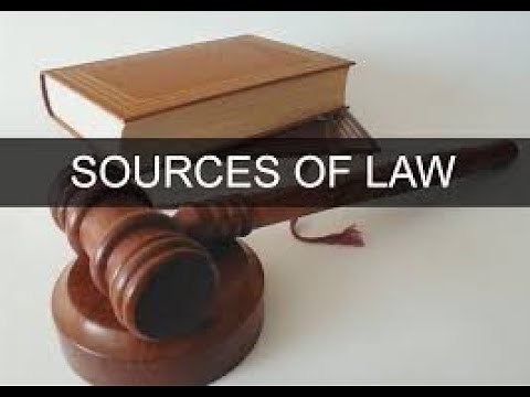 Sources of Law