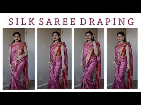 How to Drape a Silk Saree Neatly | Easy Silk Saree Draping for Beginners {with love sindhu}
