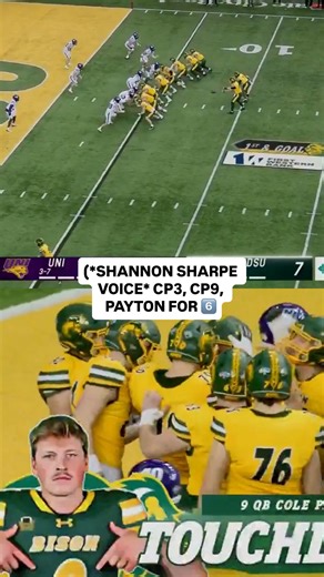 All roads lead Cole Payton to the end zone 🏃💨 #FCS x 🎥 ESPN / @ndsufootball | NCAA FCS Football