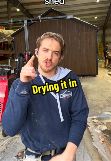 Last Step Before Roofing: Drying Shed Panels in Tiny Home