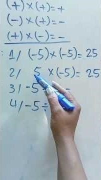 1ឈប់ច្រឡំសញ្ញាទៀតទៅទី៧ #challenge គណិតទី៧, easy way to understand positive and negative numbers#math