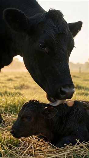 A New Life Begins! Newborn Calf’s First Moments #NewbornCalf #CalfBirth #BabyCow #CowBirth #FarmLife