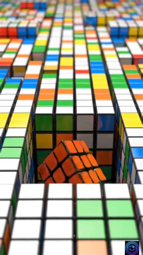 Infinite Rubik’s Cube Loop 🧊 | Satisfying 3D Animation (Seamless Loop)#shorts