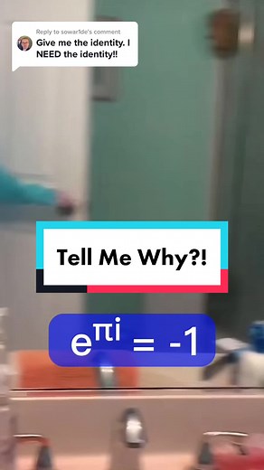 Replying to @sowar1de How to explain Euler’s Identity, e^(pi*i) = -1, to a sixth grader. Part 1:@engineer2educator Teased: @engineer2educator @engineer2educator Intro: @kitkatastrophic #math #maths #mathematics #mathteacher #teacher #teachersoftiktok #tutor #mathtutor #euler #eulersidentity