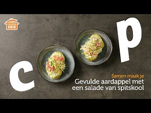 Gevulde aardappel met salade van spitskool | Coopjeskoken | Coop
