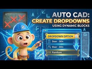 Create Dynamic Blocks with Dropdown Menus in AutoCAD | Stop Exploding Blocks! Use Dropdown Menu