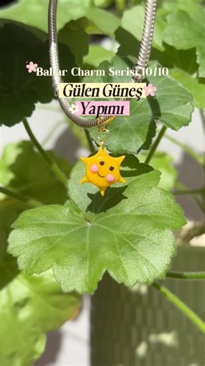 Polimer Kil ile Kolay Güneş Yapımı ☀️ Bahar Charm Serisi Finali 10/10 | DIY Spring Sun Tutorial