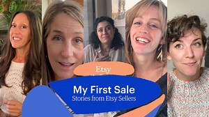 299K views · 334 reactions | That feeling of getting your first sale is something every Etsy seller remembers. We asked 5 sellers to share their stories about what making their first sales meant to them. What was your first sale like? Featuring Etsy Sellers: Garden State Glasswork: etsy.me/3DT4QGY Island Wrapping Company: etsy.me/3oXGTIn Make This Universe: etsy.me/30RGC1k Ocean’s Cove: etsy.me/3l5Qxrv Clark and Taft: etsy.me/3xitwGF | Etsy Success | Facebook