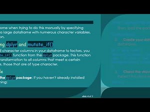 Turn Strings into Categorical Variables in R without Specifying Column Names