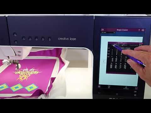 PFAFF creative icon 114 How to Embroider a Stitch Book instead of Sewing It