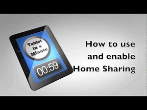 How to use and enable Home Sharing