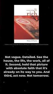 The Science of Getting Rich by Wallace D. Wattles — Summary