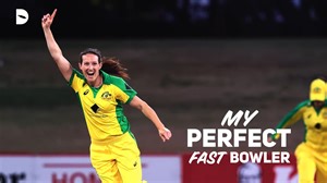 140K views · 1.4K reactions | From Darcie Brown's rapid pace to Brett Lee's wickets celebrations, Australia's Megan Schutt builds her ultimate fast bowler. | cricket.com.au | Facebook