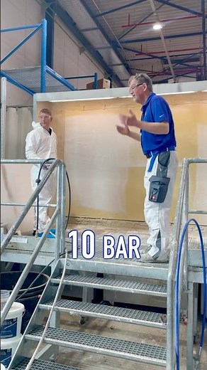 Airless Spray Plaster. Graco Mark XT ➡️ Only 10 Bar Pressure Drop