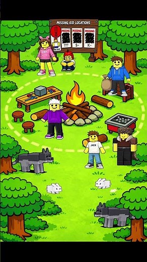 2D Animation – 99 Nights in the Forest Roblox (Survival Moment)