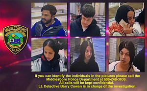 MIDDLESBORO POLICE INVESTIGATING AFTERNOON JEWELRY STORE ROBBERY - audio is on the video A short time after 4:00pm on Tuesday, November 15, 2022, the Antique and Modern Jewelry Store on Cumberland Avenue was robbed in what appears to be a choreographed and organized effort by six individuals. Video surveillance and the owner of the store confirm that initially two men enter the store and speak to the woman behind the counter for a short period of time and then four women enter the store, all who