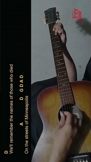 Bruce Springsteen - Streets Of Minneapolis Easy Guitar Chord & Lyrics (cover) #shorts