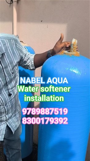NABEL AQUA water softener installation for borewell water in Chennai #watertreatmentplant