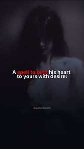 13K views · 2.5K reactions | A SPELL TO BIND HIS HEART TO YOURS  Desire. Connection. Power. This spell ties your hearts with flame and intention — to make him feel you even when you’re not there. ❤️‍ Use it with intention. Use it with truth. Because when desire turns spiritual, nothing can break the bond. ✨ Comment BOOK to get my witch grandmother’s forbidden spell book | Primordial Witch | Facebook