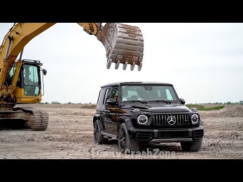 We Crushed a $200,000 Mercedes G-Wagon with an Excavator – INSANE Crash Test!