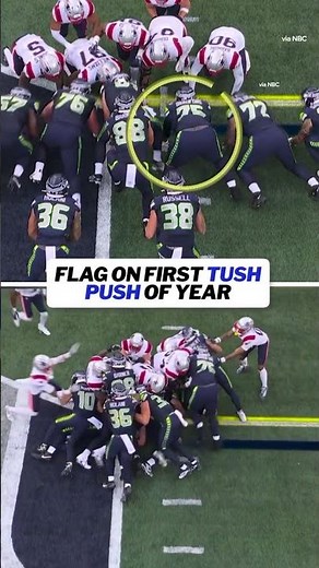 It did not take long to get the first flag on a tush push.
