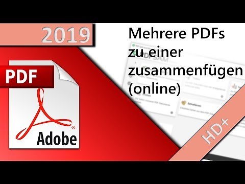Mehrere PDF Dateien zu einer zusammenfügen (online) in 1 MINUTE (HD 2019)
