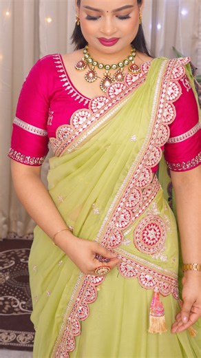 1M views · 8.7K reactions | Saree Draping for Wedding Functions✨❤️ link  https://faym.co/collection/259c175f-9b19-49ce-9fde-233eac6b3ec4?origin=wall | Beauty n Style | Facebook