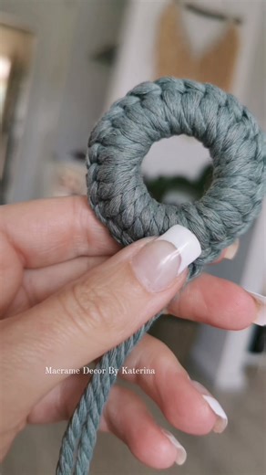 Macrame tutorial How to wrap ring . . . #macrametutorial #craftingtutorials | Macrame Decor By Katerina