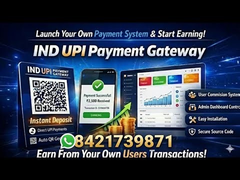 New 10 in 1 UPI Payment Gateway Source code Download | Fast UPI Payment, Personal QR + Business QR